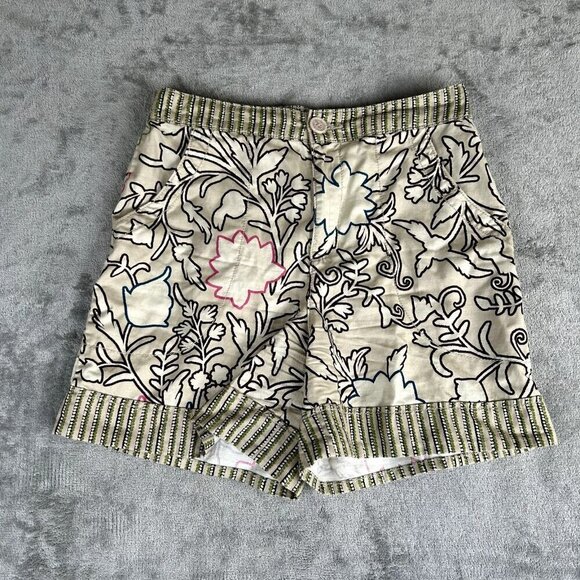 Knox Rose Pants - Knox Rose Shorts Women Size S Floral Cotton Blend Stretch Pockets Boho Indie